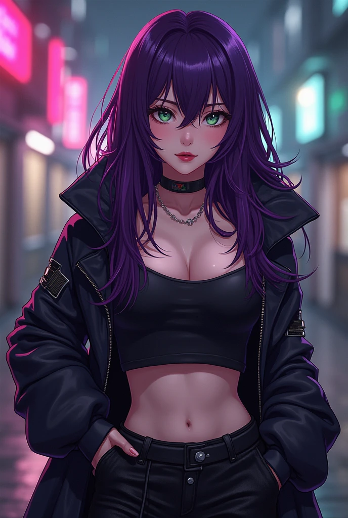 Anime mafia girl smoking