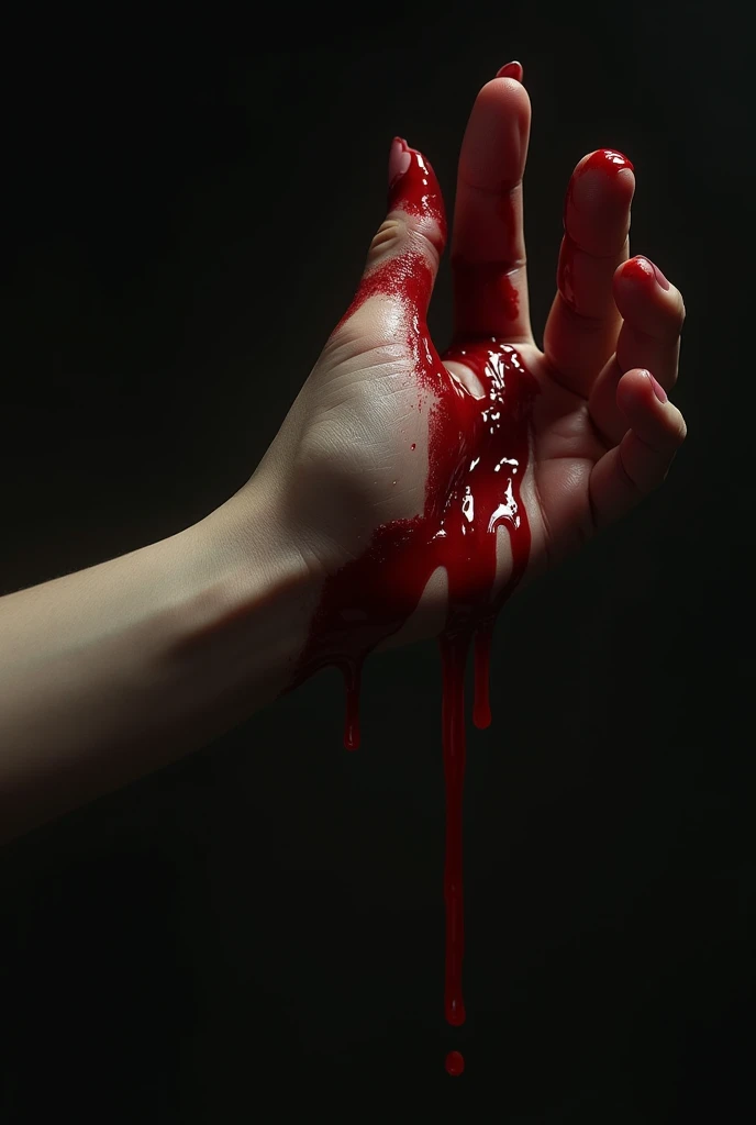The middle finger of the right hand that was cut off.