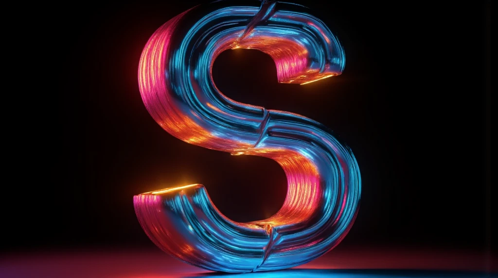 generate a floating logo written "ally" in cursive lowercase letters in metallic orange with a yellow light strip in the center of the extrude, the background is purple and distant, the image is modern and futuristic, ultra realistic