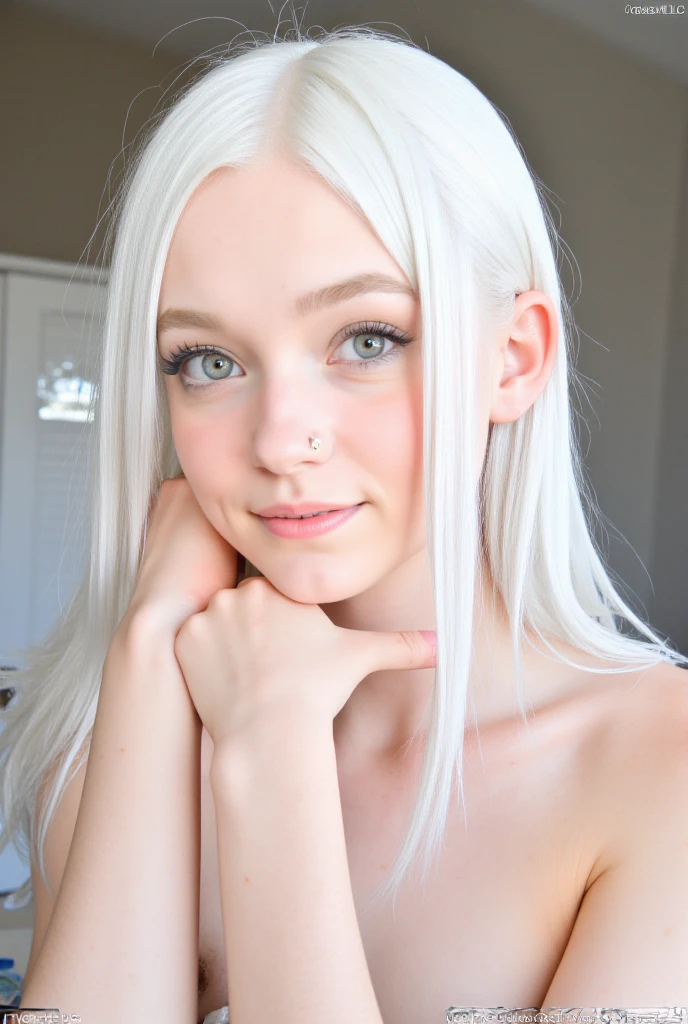 15 year old girl with white hair