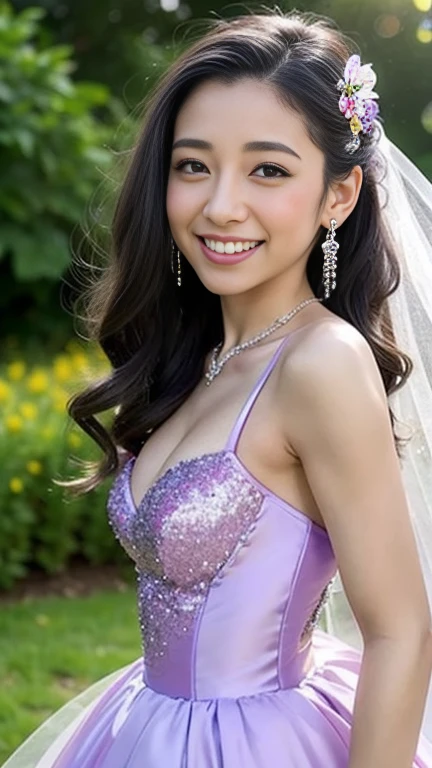 One girl, Purple eyes, solo, sunglasses, Purple Hair, Glasses on the head, View your viewers, smile, 耳Nipple Ring, gem, Turn back, With bangs, Close the top of the mouth, Star Kafka,, Shiny, Glowing Skin, Mature Woman,Kitagawa Uyudo house style, Young woman anime visual,Focus on the face: delicate and beautiful face, high ponytail,city,Outdoor,stand up,Long legs,Mature Woman,Busty Wife,Married women,Mature Woman,office lady,(masterpiece), (Highest quality), (Super detailed),(Disheveled Hair),Huge ,Stiletto heels,slender and tall,Exquisite detail,Paws are delicate