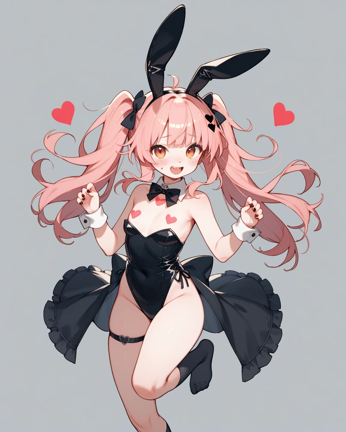 25 year old young man, adult woman, anime girl with pink hair and rabbit ears walking in the rain, pink haired girl in a bikini, put the girl in a bikini, beatiful boobs, black leagwear , big neckline, roupa sensuous, sexy girl, pink bikini, black swimwear, Flying hair, sexy girl, sensuous, sorriso sensuous, charming smile, provocative clothes, big boobies, decote sensuous, sultry eyes, 8k