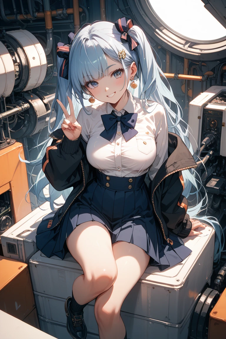 1girl,Best_quality,Large_Breasts,highres,solo,skirt