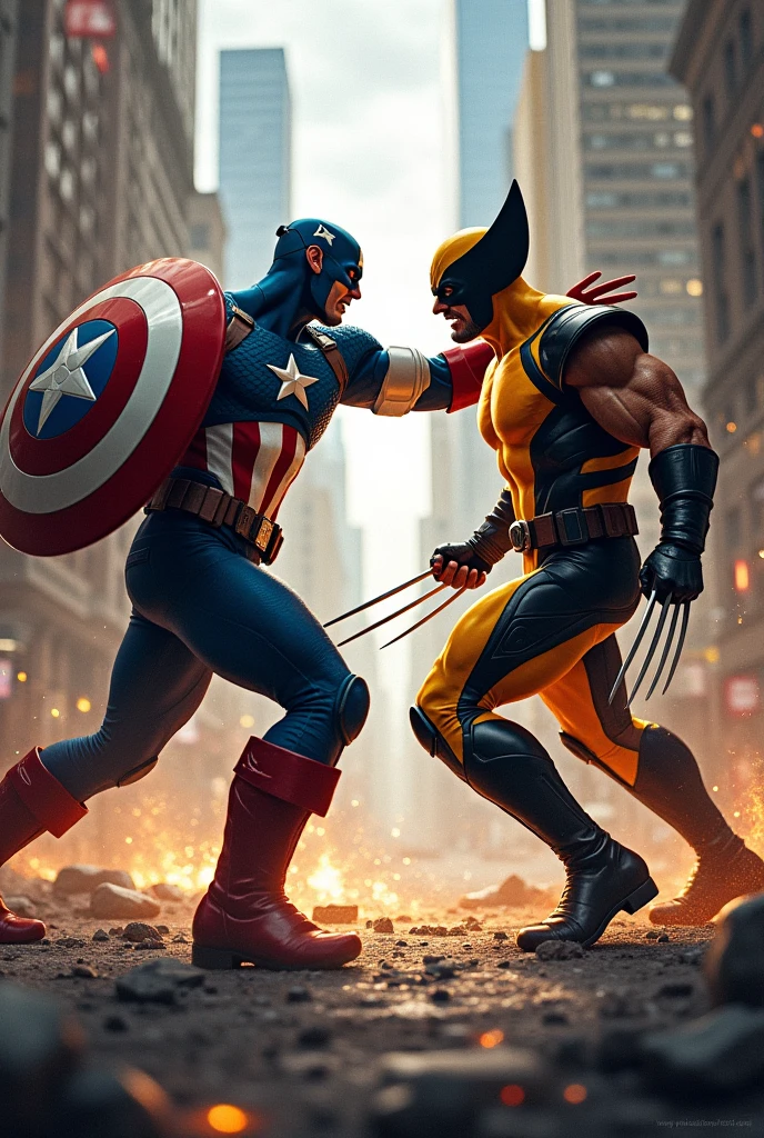 Wolverine and Captain America