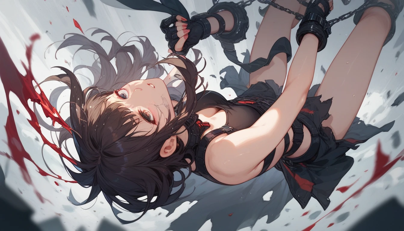 Girl with limbs tied,legs are open,Reveals the entire tulle panties,struggling,streaming tears,tmasterpiece,Tie wrists,Tie your ankles,Tie the calves,Tie your forearm