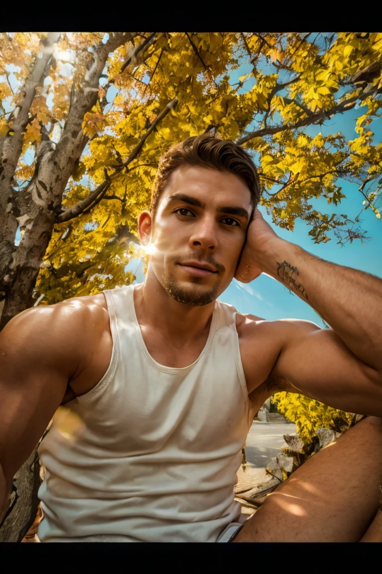 masterpiece, best quality, high resolution, closeup portrait, male focus, focus, two men, two guys, two gay men, two men in love, gay touch, gay hug, gay love, gay kiss, two guys touching romantically, pretty shirtless sweaty hairy guy hiking, bending over camera perspective, bleached blonde silver hair, 52 years old, hiking and climbing, view from below, scruffy, closeup, interesting perspective, erotic pose, skinny and lean body, pretty cute and masculine face, smirk, wearing dirty white jockstrap hiking backpack, spreading legs pose, filthy, sweaty, very hairy legs, skinny and hairy, half naked, bare chest, in the background a moutain, hiking trail, outdoors, view from below, amazing composition, HDR, volumetric lighting, ultra quality, elegant, highly detailed