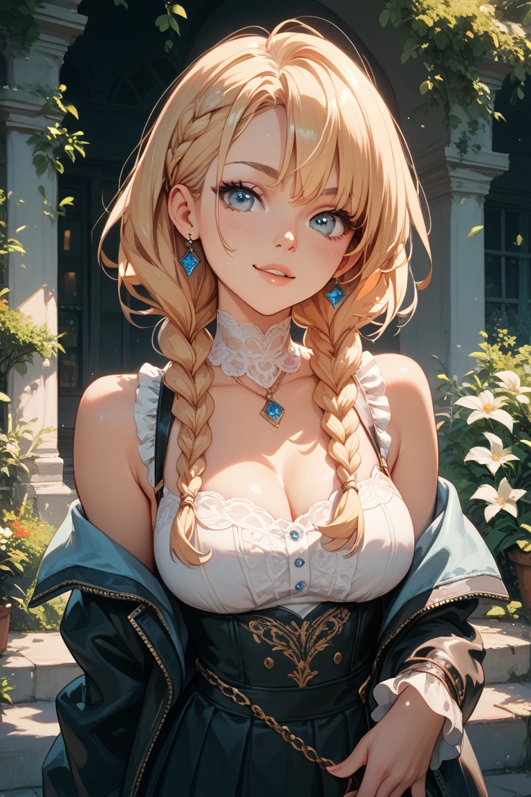 (masterpiece:1.2), (Highest quality:1.2), Perfect Eyes, Perfect Face, Perfect lighting, One girl, Mature woman in a field, Medium blonde hair, Curly Hair, Detailed clothing, Detailed outdoor background, compensate, eye shadow, Thick eyelashes, Fantasy, Looking at the audience, Spring Angry,Bad mood,The exposure is very high.Furrow one&#39;s brow,