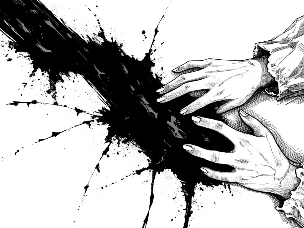 The girl was tied up in a large prison,Scars all over the body,The whole body is naked