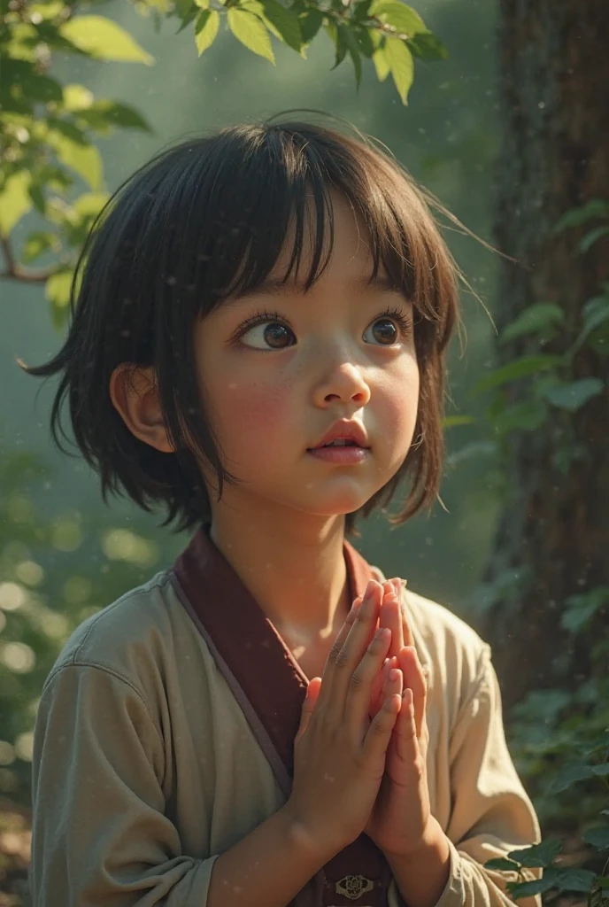 Saw it in the style of the Disney Pixar film Fun Mind ,a light gray character who wears a headband he is very calm at all times he is meditating he has white eyes he is shaped like a cloud