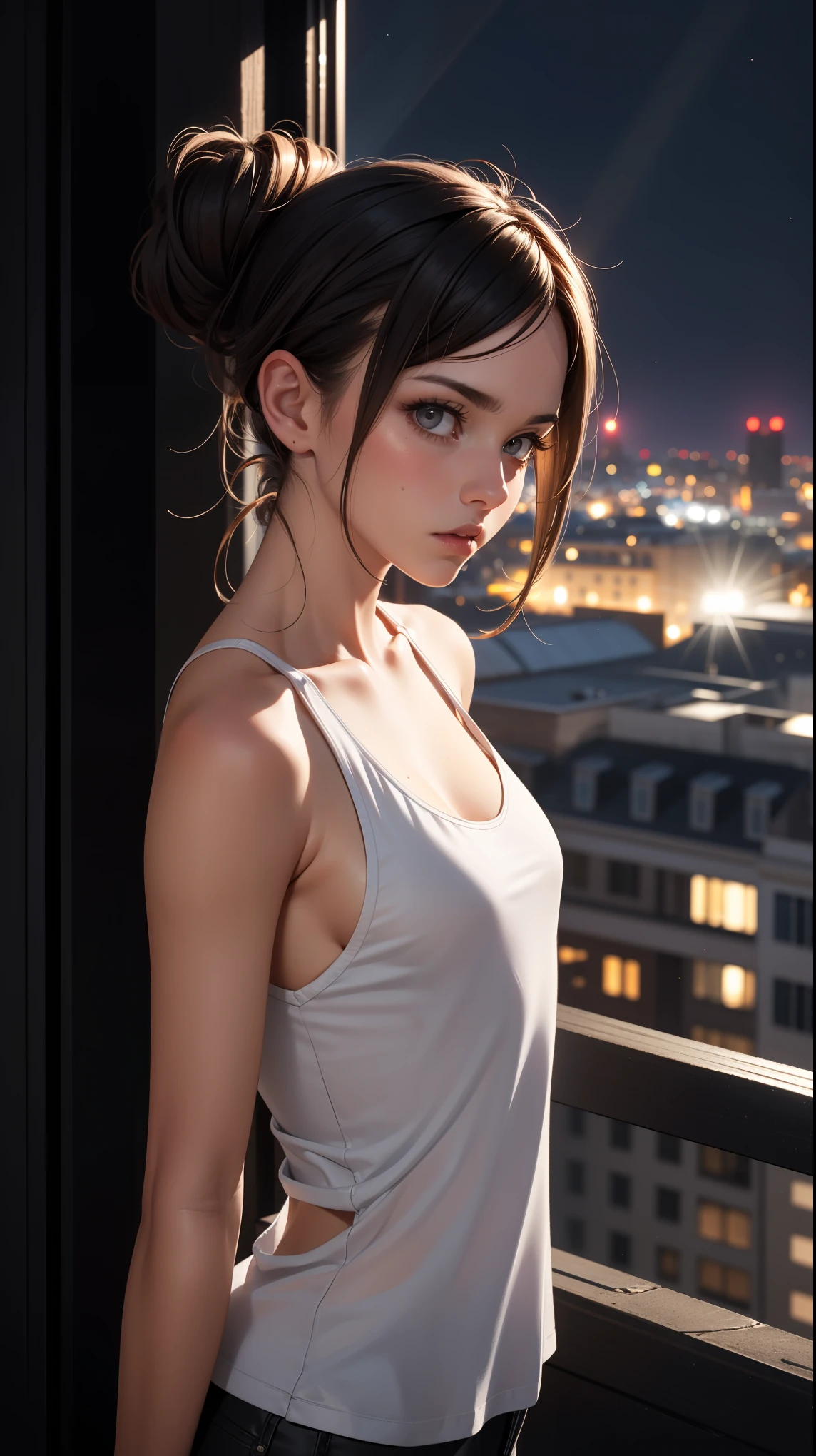 (1girl:1.3),Solo,(((Very detailed face)))),((Very detailed eyes and face)))),Beautiful detail eyes,Body parts__,Official art,Unified 8k wallpaper,Super detailed,beautiful and beautiful,beautiful,masterpiece,best quality,original,masterpiece,super fine photo,best quality,super high resolution,realistic realism,sunlight,full body portrait,amazing beauty,dynamic pose,delicate face,vibrant eyes,(from the front),She wears Spider-Man suit,red and black color scheme,spider,very detailed city roof background,rooftop,overlooking the city,detailed face,detailed complex busy background,messy,gorgeous,milky white,highly detailed skin,realistic skin details,visible pores,clear focus,volumetric fog,8k uhd,DSLR,high quality,film grain,fair skin,photo realism,lomography,futuristic dystopian megalopolis,translucent,warm tone,film grain,fashion model,(photograph background board),(8k, best quality, masterpiece, absurd, very detailed:1.2),