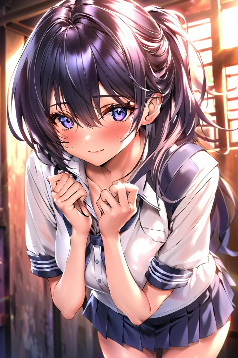 masterpiece, super fine illustration, best quality, light particles, ultra-detailed, 8K wallpaper, (bright colors:1.2),,(cowboy shot,from front),1girl,idolmaster, ((sizuka mogami)), (16yo, beautiful girl), (beautiful eyes),(beautiful hair), (midium ponytail hair),(pink ribbon),(wet hair), (shiny hair),(wet skin), (dark skin),(shiny skin),(blue and white woman tennis uniform),(wet clothes),(the waist),(flat chests,midium breasts), (open clothes)),(((pubic hair:1.3)),(bsp, pussy juice dripping,pussy, pussy slip,no makeup, sweaty body),(spread legs),(open pussy:1.3),((steam)),(scatter sweat),(embarrassed,smile), ((open mouths)),(((one eye closed))),(((tongue out))),deep breathing, feel good,indecency,(squatting),(Nice touch),((Kamimei),(ecstasy),(((sex,Cowgirl,pov))),(cum shot:1.3),arched back, (a man), (intense Sex:1.7), (cowgirl style sex:1.4), (vaginal penis:1.2), hetero, (man hold girl's waist:1.4), (cum out:1.2),pov,tennis cort,