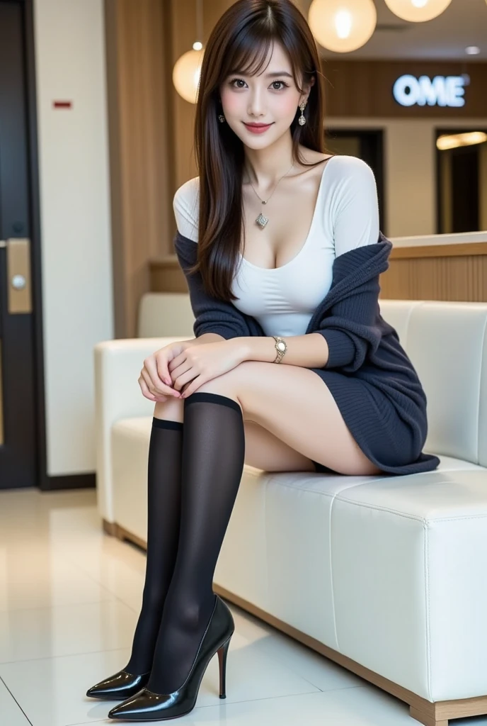 black transparent,Wear pantyhose,Wear high-end high heels