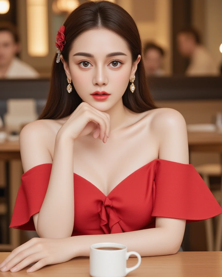 (((best quality))),(((ultra detailed))),(((masterpiece))),illustration,1 girl, mature, emotional, sophisticated, red gown, striptease, seductive, graceful, vulnerable, passionate, stage, nightclub, audience, anticipation, movement, elegance,supple figure, limbs, vulnerability, struggle, emotions, privacy, masks, true self, happiness, transformation, self-discovery, strength, resilience, love, acceptance,