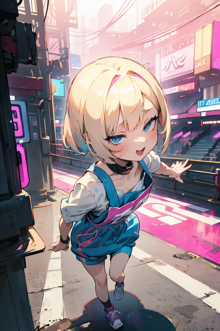 (award winning 8k concept art:1.3) of (three young woman looking up, open mouth, crowd:1.3), extremely detailed background, biting, (giant zombie chibi), darkness, flash, close to camera, sweet, front, epic, (masterpiece:1.4), (best quality:1.4), Amazing, beautiful, finely detailed, (Depth of field:1.4), 8k, fine art, stunning, (light reflections:1), (crisp:1.6), red twin tails, vibrant, (edge detection:1.4), absurdres, impressive, 120mm, clear, lens flare, wide shot, wide angle, scenery