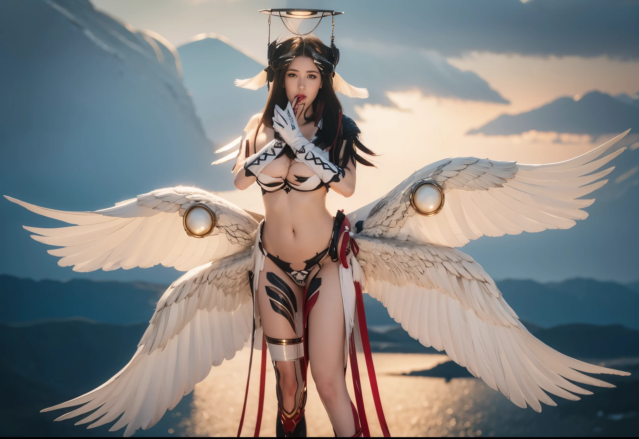 female rooster angel, cool
