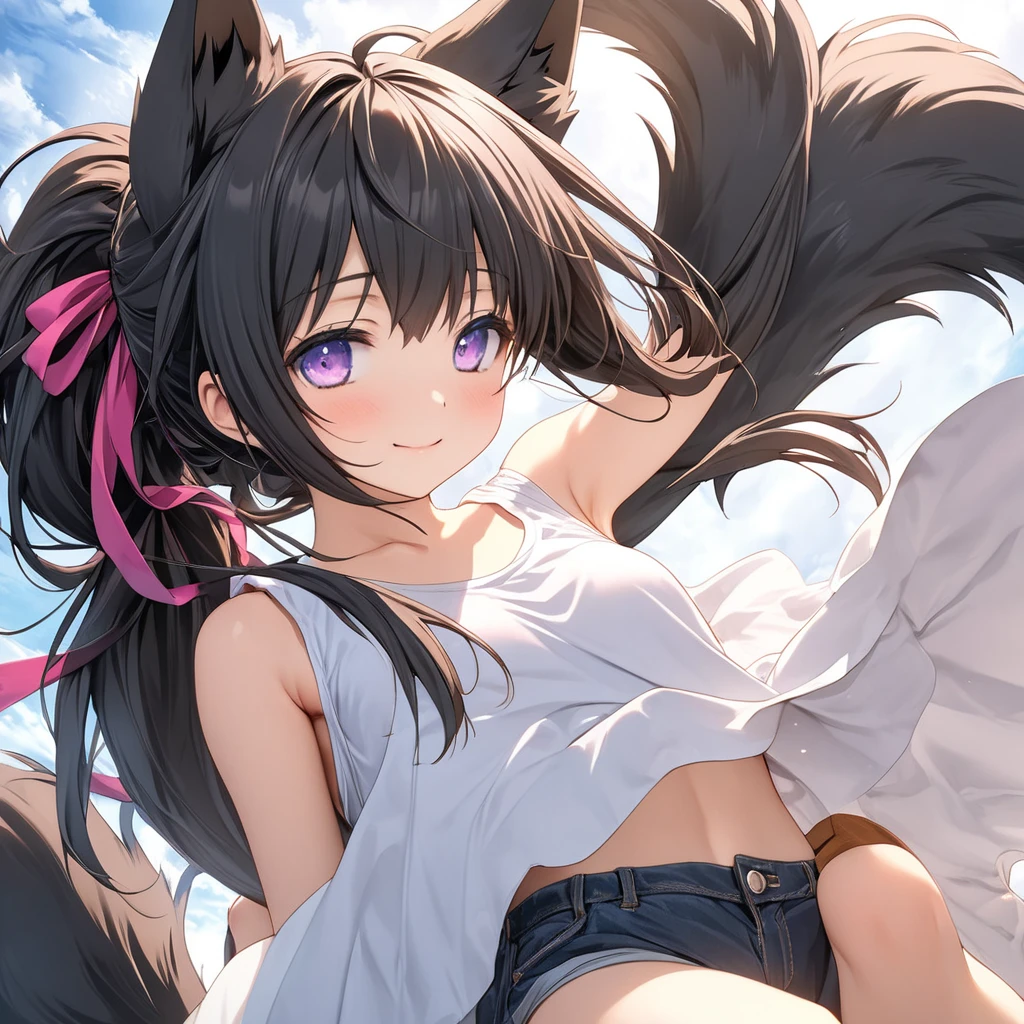 {Best Quality}, {very aesthetic}, {Ultra-detailed}, {Best Illustration}, nsfw, tits out, {nude}, Lots of love juice, Pussy, solo , masturbation