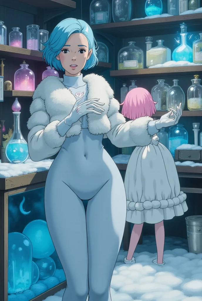 8K, High accuracy, Animated, married woman, Beautiful, a small face, Beautiful, Bright, Eye Highlights, Sexy, Erotic, beautiful line art.
light blue skin, Ears orange fin, Bunny Girl, Bunny suit,