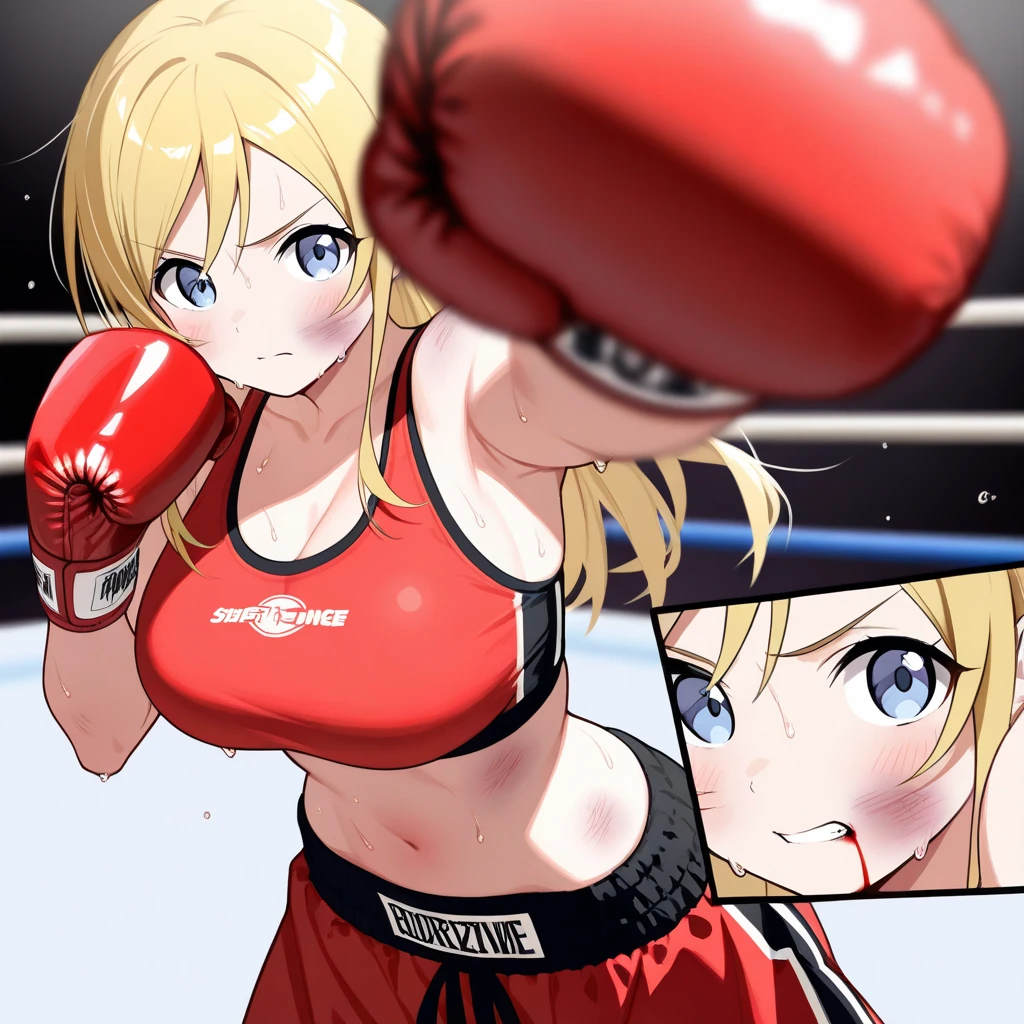 A man and woman boxing and foot job him penis, sexy 