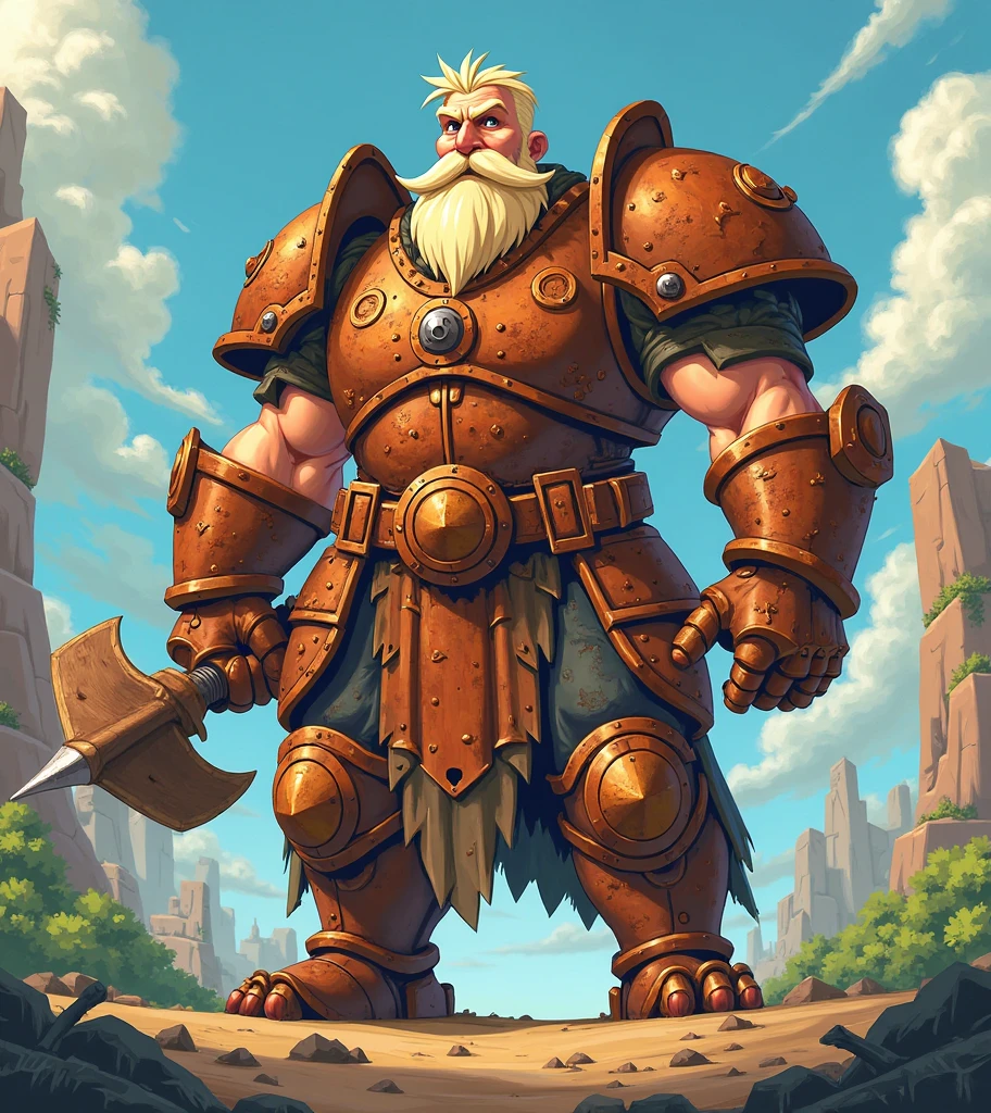 burly virile hairy werelion, in a suit of armor, a himbo muscle daddy, middle-aged dilf, hirsute, overmuscular and musclebound, bulging veiny muscles, a warrior's build, a bodybuilder's physique, long bushy and a thick mustache, a square jaw, handsome and dreamy, grey hair, a knight clad in full armor