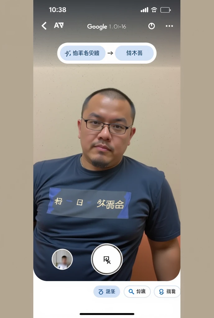 there is a man that is looking at his cell phone, Chiba Yuda, 3 2 - year - old man, Wang Chen, zeng fanzh, Middle metaverse, 8k selfie photograph, tiktok video, xintong chen, yanjun cheng, 4 0 years old man