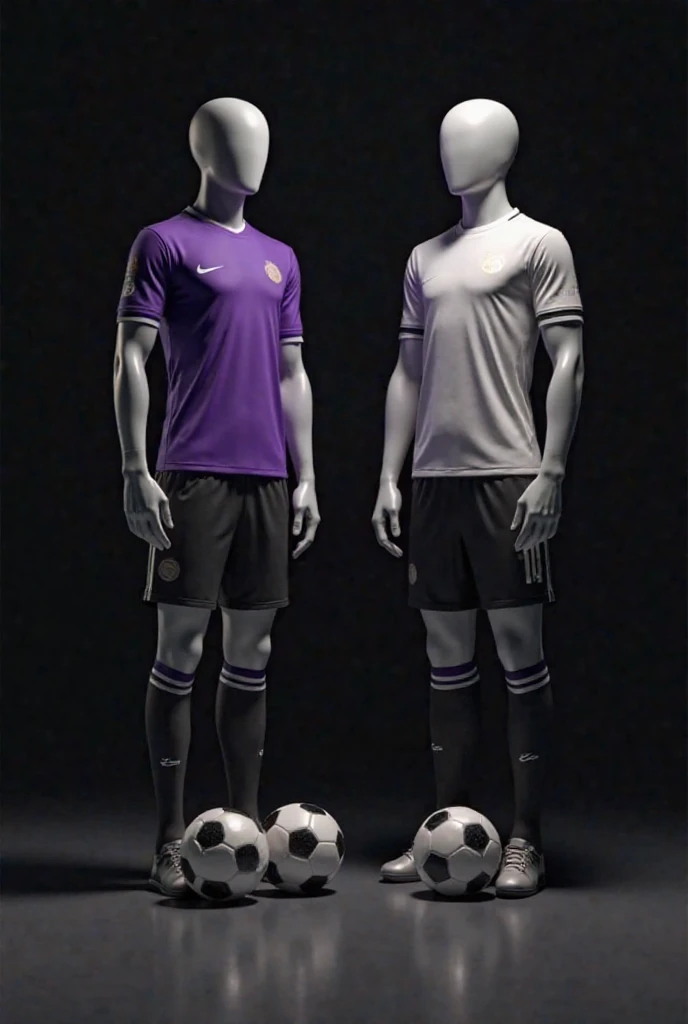 Create sports game uniforms that look innovative and have the Nike logo, the colors white, gold and black, and have stripes on the sides.
