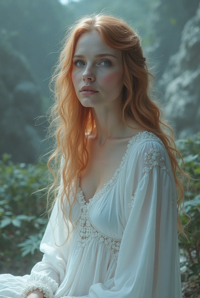 (Jia Lissa woman) <lora:JiaLissa_SDXL_v1.0:1>
A photorealistic cinematic upper body shot
depicts a stunning woman wearing a modest white night gown with long, raven locks standing at the peak of a cliffside basking in the moonlight, it is dark and the shadows are dramatic, she is at the apex of the scene, her eyes are serious and concerned, the village sleeps below
Professional Photography, Photorealistic, standing in a Dark background, blurred background, RAW, analog style, sharp focus, shot on film Sony F65 High image quality, 4K resolution, and HDR capabilities Sony/Zeiss 14mm ISO 800, 1/50s, f/2.8, 16-bit RAW, award winning, masterpiece