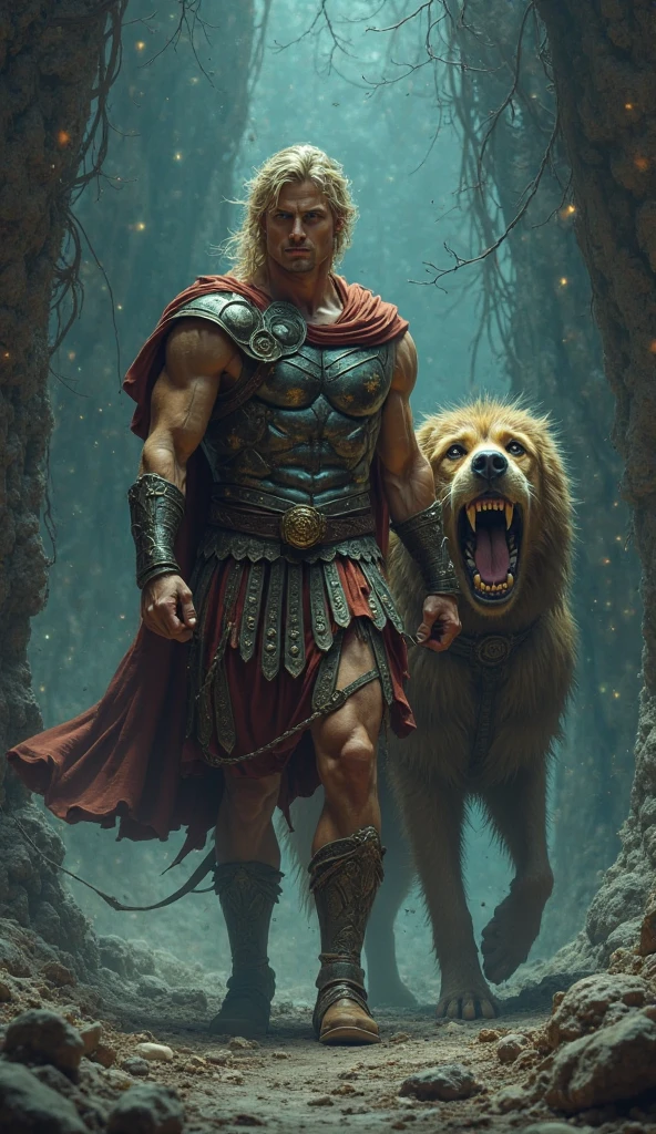 A cinematic photorealistic color digital painting of Asterix the warrior of Galia at the woods, walks home from Rome, insanely detailed and intricate, crisp sharp and clear, volumetric lighting, ultra-high resolution, masterpiece hyper realistic artwork of D'Albert Uderzo, Cinematographic scene by Steven Spielberg, centered, Professional color grading by Kenneth Hines Jr.