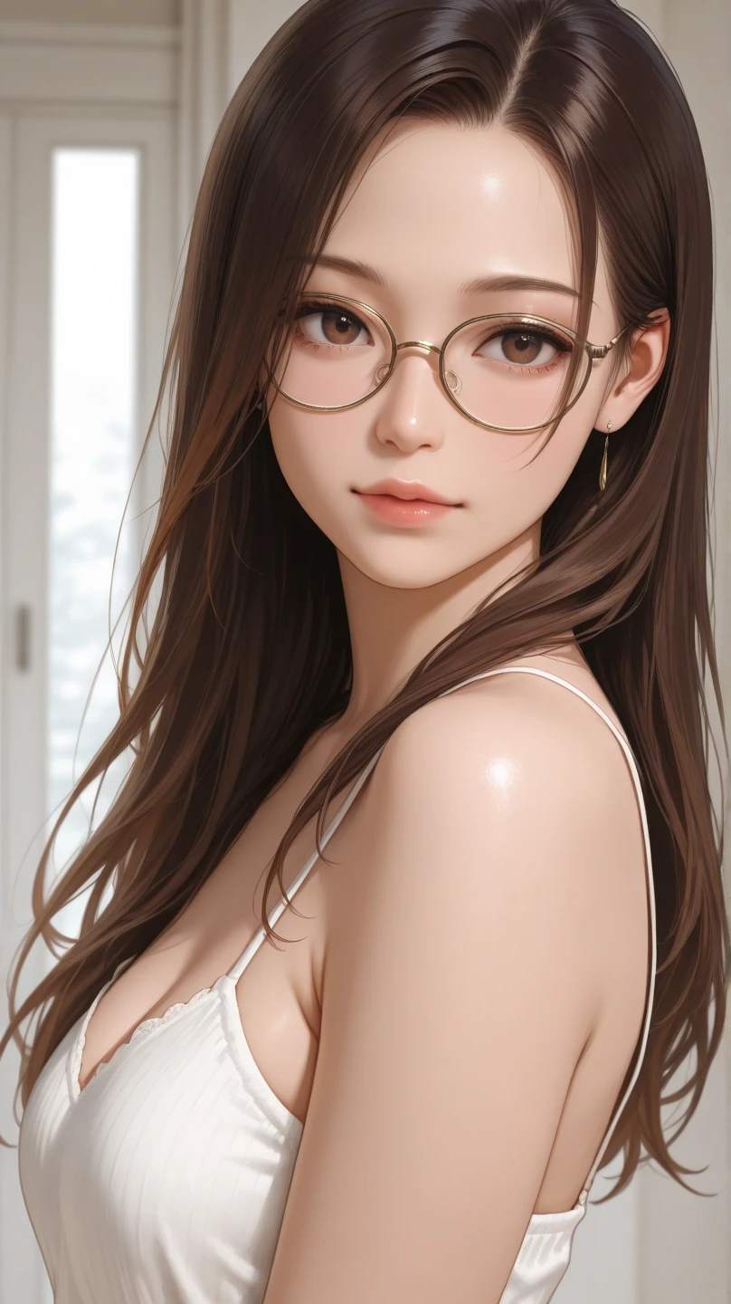 1woman,random office lady fashion,(Thin type),(large breasts),(random sexy pose),(random hairstyle),(Highest image quality,(8K), Ultra-realistic, Best Quality, High quality, High Definition, high quality texture, high detailing, Beautiful detailed, fine detailed, extremely details CG, Detailed texture, realistic representation of face, masterpiece, presence),(wearing glasses:1.2)