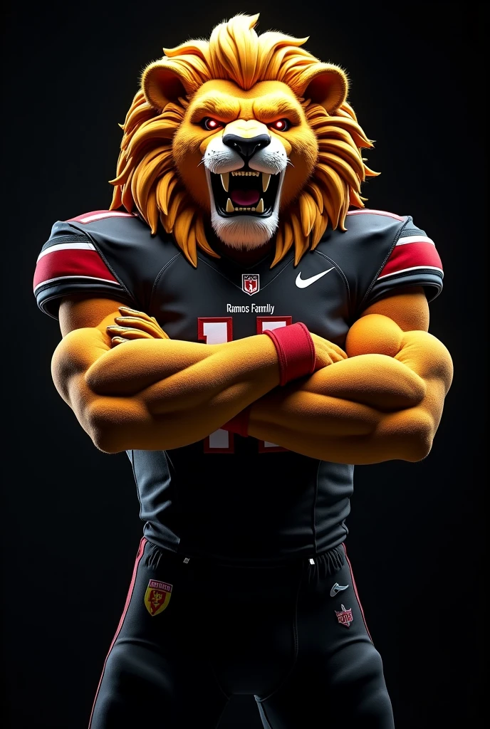 Tiger as a high school mascot with a green uniform that says ESEN TV