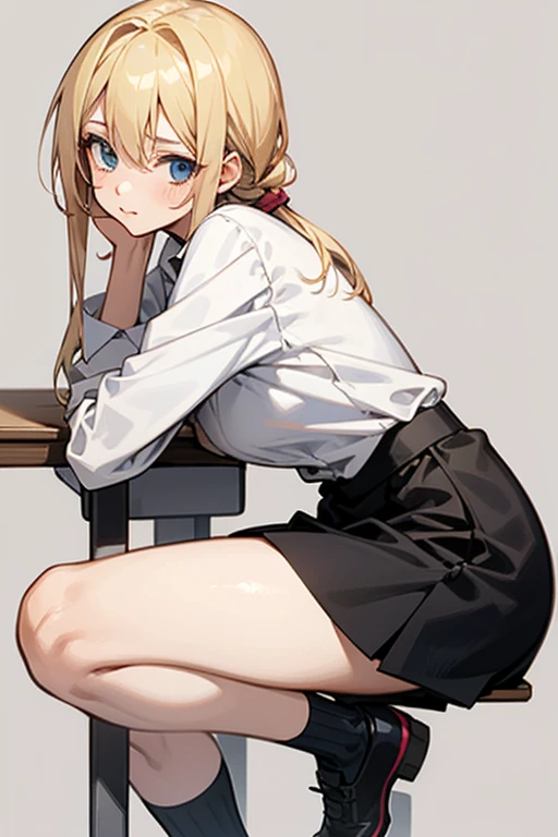 Noir (nod) big boobs black leggings wearing a leeging classroom big