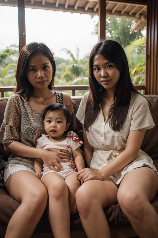 Her name is Juliana and she is with her 2 daughters, one aged 17 and one aged 11, and a son aged 10.