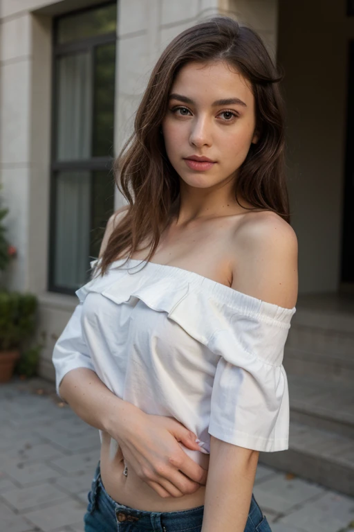 prompt: Myroslava Viktoria, Innocent 16 year old (pijo:1.1) adolescente blanca de pelo largo y rubio, en el parque, (usando uniforme escolar:1.1), calidad alta, ((rubia)), cabello rubio, ((big natural breast)), ((usando uniforme escolar)), ((No desnuda)), ((falda escolar)), ((con ropa)), ((blusa blanca))