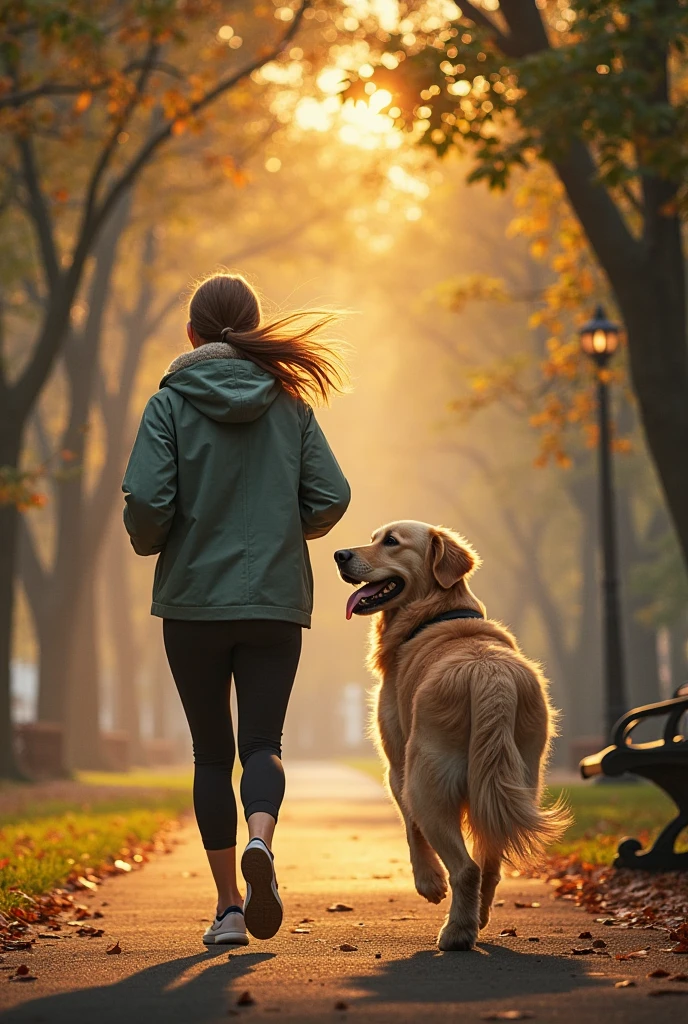Title: Until the End
FADE IN:
EXT. PARK - EARLY MORNING
A quiet park. Leaves rustle in the wind. The sun peeks through the trees.
SARAH, mid-40s, jogs with her golden retriever, MAX. Max's tail wags as he trots beside her, tongue lolling out.
SARAH
Good boy, Max. Just a little further.
Max lets out a happy bark. They reach a bench. Sarah sits, catching her breath. Max rests his head on her lap.
SARAH
We've been doing this for years, haven’t we?
Max looks up, tail thumping.
EXT. PARK - LATER
Sarah tosses a ball. Max runs, but slower than before. He fetches it, panting harder than usual. He drops the ball at Sarah’s feet and lies down.
Sarah kneels beside him, running her fingers through his fur.
SARAH
You getting tired, buddy?
Max whines softly. Sarah strokes his head.
INT. VETERINARY CLINIC - DAY
Dr. LANE, a kind-faced vet, examines Max while Sarah watches.