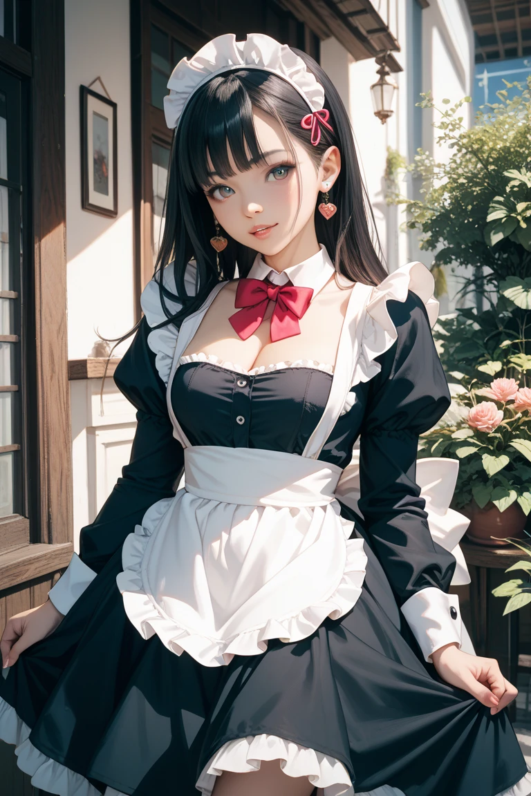 (a closeup:1.4)、(RAW shooting:1.2)、(Photorealsitic:1.4)、(masterpiece:1.3)、(top-quality:1.4)、one girls、(Slender and beautiful girl)、kawaii、(middlebreast:1.2)、(cleavage of the breast)、(erectile nipple:1.2)、(FULL BODYSHOT)、in 8K、(masutepiece:1.2)、(bow ribbon、flered skirt、knee high socks:1.3)、Look at viewers、blush、ribbon bondage、(beautifull hands)、(beautiful thigh)、(Twin-tailed:1.2)、(gothic lorita:1.3)、Cute、old castle、