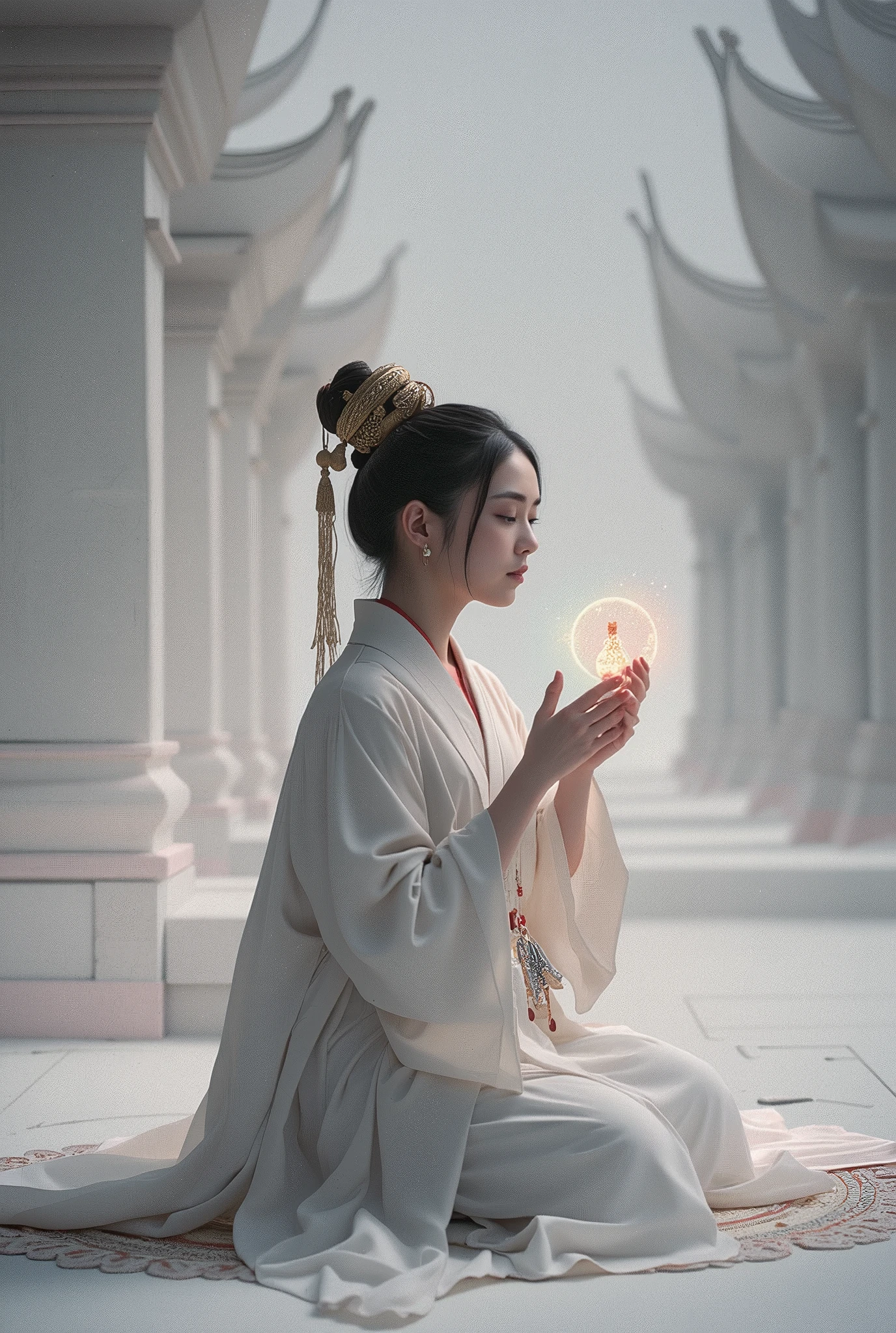(1 girl:1.3),Alone,__Body parts__,, Official Art, Unity 8K Wallpaper, Super Detail, beautiful and aesthetic, beautiful, masterpiece, Best Quality,fantastic atmosphere, Calm Palette, calm atmosphere, soft shading,, Shrine maiden, incantation, Amulet User , Shrine maidenの務め,