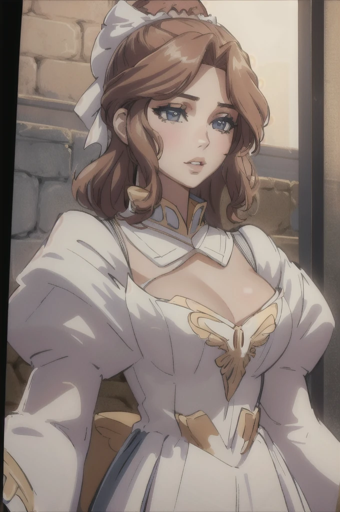 {{masterpiece}}, {{best quality}}, {an extremely delicate and beautiful}, {{an extremely delicate and beautiful girl}}, mature female, beautiful detailed eyes, delicate face, 1girl, claudialevantinekuroinu, large breasts, knight armor, bursting breasts, giant breasts, large sword
