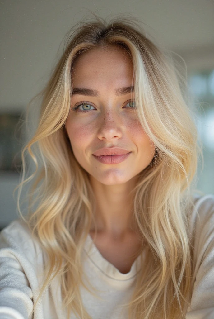 Femme blonde âge 22 ans
Pantalon et haut
