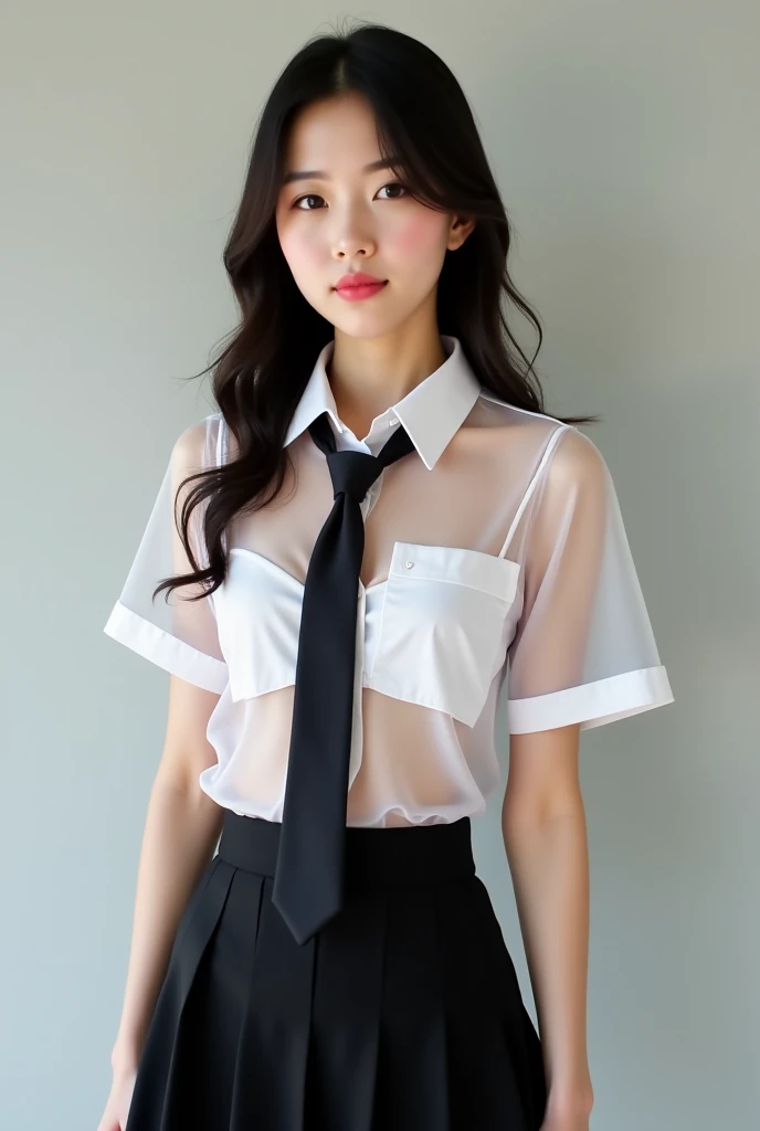Youngh, korean, serious face, white shirt, bulletproof vest, bonitas, slightly tanned skin