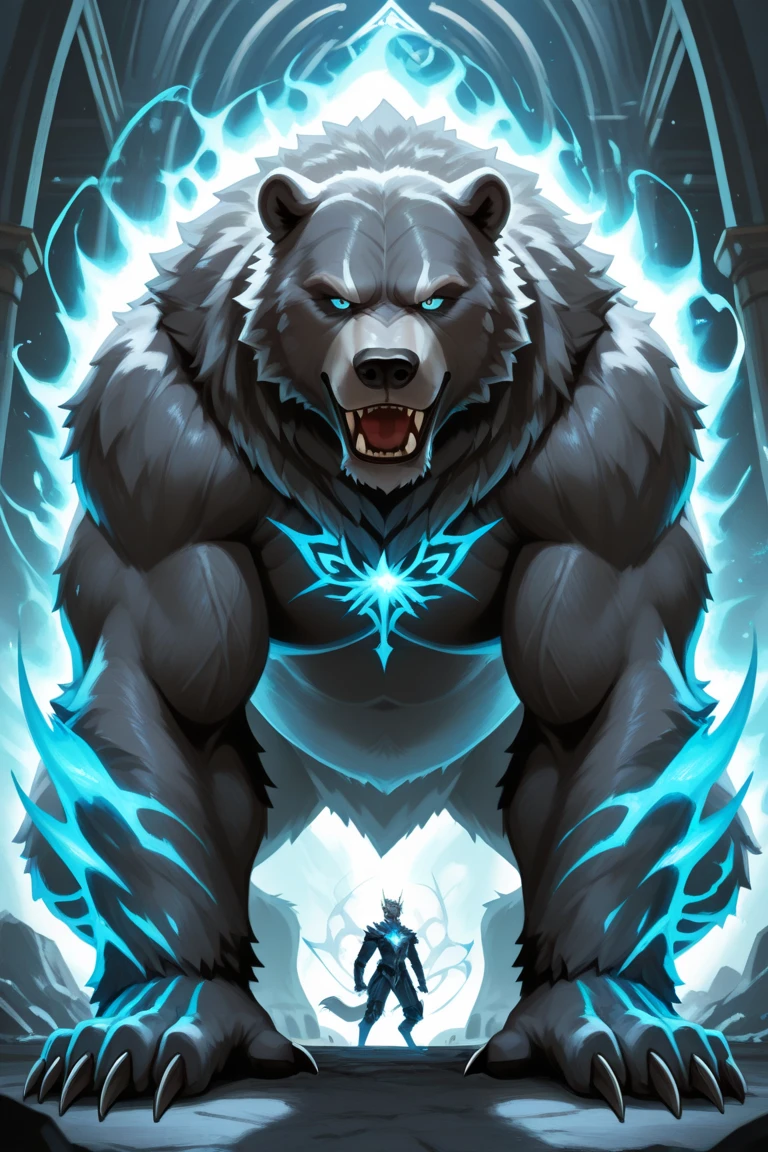 Black Bear player avatar, Unique and cool, Embodying the elements of a peaceful elite.