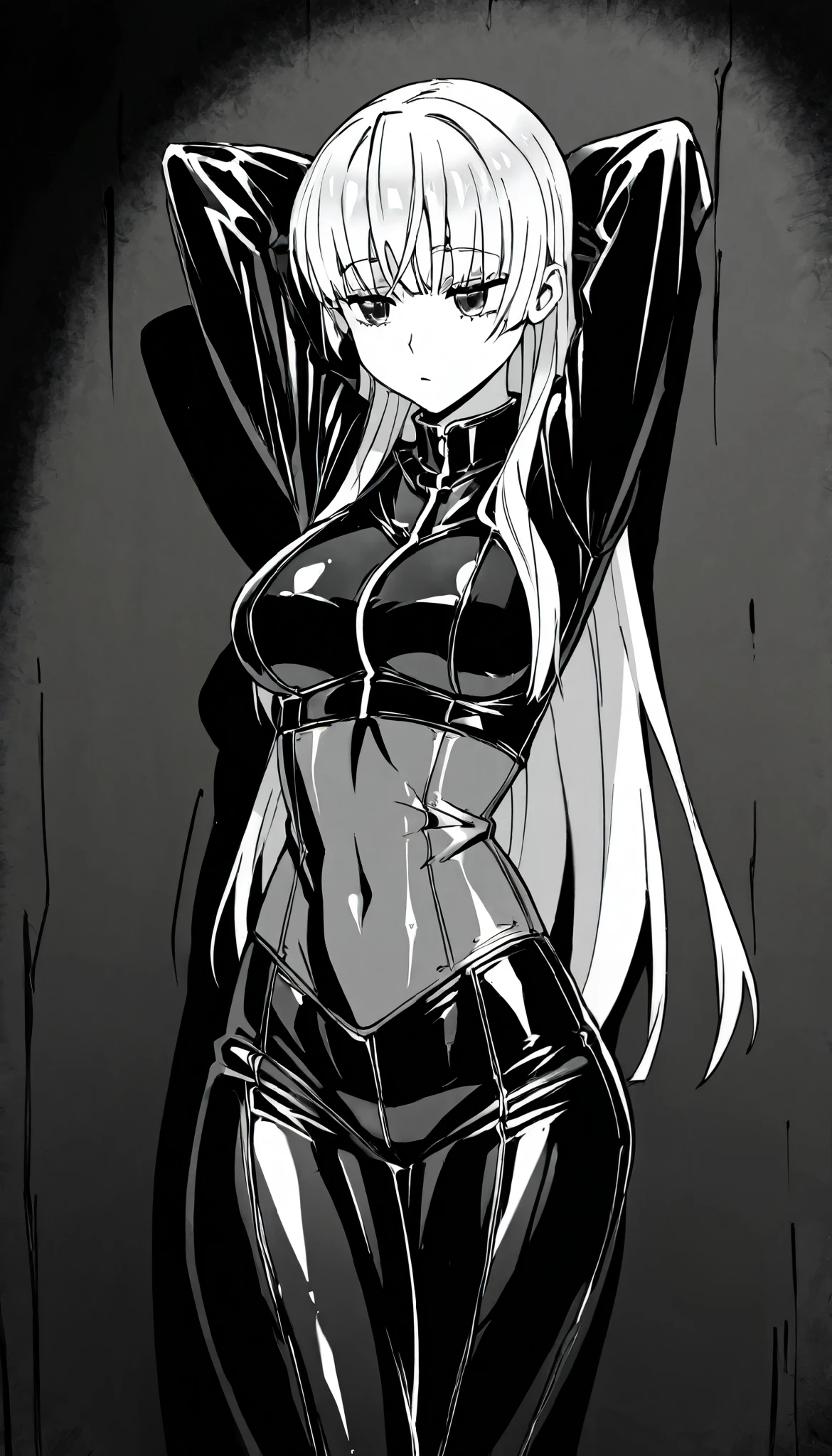 skimpy outfit, lewd pose, 1girl, cute, beautiful, sexy, masterpiece, high resolution, lineart