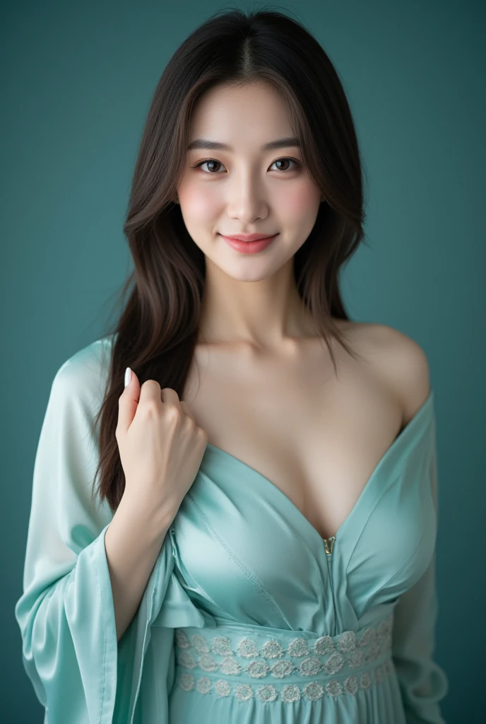 (((32k,high details,high detail、masterpiece,attention to detail,Full body Esbian,alone))),Raw photo & realistic atmosphere,beautiful dark blue eyes,detailed mouth,glossy lips,thin eyebrows,fine eyes、Soft white skin that shines in every detail、her deep blue eyes are so beautiful,lip details、very beautiful face,very well-shaped face、lifelike face,shining beautiful lips,beautiful eyebrows,infinite reality, Realistic Like Hand Gravure Idol,very cute high school girl, , Like sensual gravure idol, Like Hand Gravure Idol, very beautiful and cute17 year old beautiful girl,with a flushed face,incredibly beautiful and classy17 year old beautiful girl,natural soft light,(black shiny hair,,barefoot,Samurai kimono and black hakama,Beautiful and kind eyes:1.5),(like々beauty,Heavy wear,exposed thighs,Thighs protruding from the hakama,gentle smile,well-shaped chest,,immature body,Japan samurai kimono,Japanese style berry short hair,Let your hair hang high and tie it up,beautiful posture,Rear view,backwards,no makeup,woman samurai,female swordsman,Clothes like Shinsengumi,stare into the distance,Japanese pattern haori,Japanese style hair accessories,cleavage,No bra,Blue too,Samurai kimono with Japanese patterns:1.6),
20-year-old, 1 person, (Half Japanese and German woman), The face of a famous Japanese actress,
Supple body :1.3, model body shape:1.5, perfect style:1.4,
narrow shoulders, beautiful clavicle, long and thin legs,
delicate body shape, Slim abdominal beauty :1.2, thin waist :1.2,
super detailed face, super detailed chest, super detailed skin, Fair skin, Shiny skin,
slim facial contour, beautiful small face, Beautiful lined nose,
super detailed eyes, long slit eyes, brown eyes, double eyelid, Beautiful thin eyebrows, fine long eyelashes,
super detailed lips, plump lips, glossy pink lips, flushed cheeks, White teeth,
Beautiful actress's ennui makeup, pink lipstick,
dark brown hair, Delicate soft hair,
(hair up, medium short hair, ponytail:1.2),
layer cut, (dull bangs:1.2),
(stylish looking earrings,necklace,bracelet,shiny nail art:1.2),
cute smile, Mouth half open, Enchanted expression, ((Staring at the viewer)),
(((photorealism,Shoot the whole body from the thighs:1.5))), ((The body is facing sideways)),
Photographed directly from the front, dynamic lighting,
((Pay attention to the lips)),
((look up)),
((Approaching kissing face)),
((squinting)),
((pursing lips:1.4)),
((Pointy mouth)),
((blushing cheeks)),
((Fingers touching lips:1.4)),
((body is wet)),
((She is sitting naked in a beautiful posture.:1.4)),
The areola of the breast is beautiful:1.2,
(perfect breast shape, rich breasts:1.2),
It is a small pale pink areola.,
(She has a cute plump butt, stick out your butt),
Manicured pubic hair,
