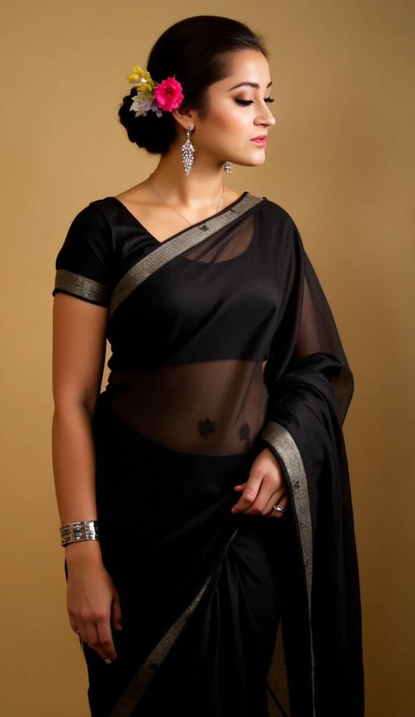 (front focus), (Gorgeous Indian curvy women), A beautiful Indian women (((wearing a black kurta))), (((knee length black kurta, black laces kurta, net sleeve, skinny white salwar))), deep neck, Indian outfits, beautiful suit, gorgeous looking, ultra detailed face, red lips, high quality picture, candid picture, ultra detailed face, Indian outfits, Indian traditional, elegant costumes, chubby women, ((good proportion)), seducing, realistic background, sexy pose, women, front focus, closeup,