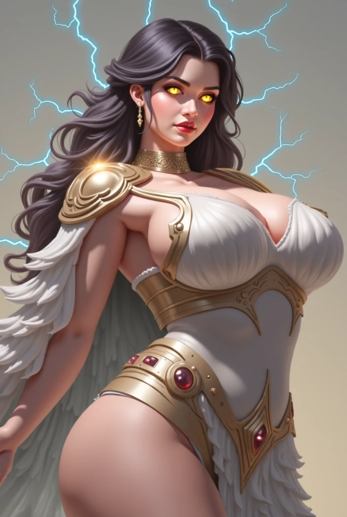 (masterpiece, top quality, best quality, official art, beautiful and aesthetic:1.2), (1girl:1.3), dark blue hair in braid, extremely detailed, portrait, looking at viewer, solo, (full body:0.6), detailed background, close up, (cool science fiction space theme:1.1), ((((blue skin)))), extremely busty sorceress, charlatan, mysterious, casting spells in space, four arms, revealing white and gold robes, crossed straps, criss cross straps, high neck, sleeveless, fingerless gloves, long gloves, glowing magical energy, blindfold, elaborate headdress, golden ceremonial crown, sheer white fabric, elegant robes, skirts, streamers, cowl, cape, sandals, bracers, ((((gigantic breasts, skindentation)))), slim waist, slim hips, long legs, athletic, SPACE, futuristic moon, (space exterior:1.1) background, dark mysterious lighting, shadows, magical atmosphere, dutch angle