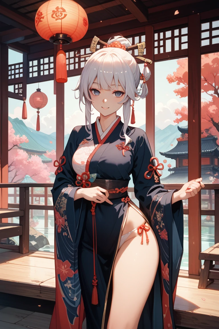 ((one girl)), hyper detailed, absurdres, 8K,Cute face, Beautiful Face, ((Doing sexy poses:1.4)), ((laugh:1.8)), ((Wink:1.8)), (Laugh with your mouth wide open),(Tilt your head:1.3), View your viewers, ((Bright red cheeks:1.6)),Glossy Red Lips, ((Big Breasts:1.4)) night, Shrine festival stalls, (Brighten your face), ((Anime style background)),masterpiece, Highest quality, so beautiful,Latest, Complex details, (Pink long nails), (nail art), (ring),(bracelet), (helix piercing:1.7), (Floral Choker),AI-generated, Complex,High resolution, Highest quality, super high quality,3D Images、3D Images,One person,Long white hair,(High Ponytail), Anime woman posing for a photo,((silver eyes:1.6)), ((Fine grain、blue eyes、Shining Eyes:1.3)), (Squint your eyes:1.1),a hyperRealistic , hyperRealistic , Realistic,Anime woman with long white hair, Smooth anime CG art, With gold embroidery、A girl in a gorgeous kimono, ((Black long sleeve kimono:1.3)),(Red large floral pattern) ,Long flower hair ornament,(black high heel sandals), Floral Earrings,Mature Body, expensive,Abdominal muscles,Tight waist,((full body:1.3)), (front view),
