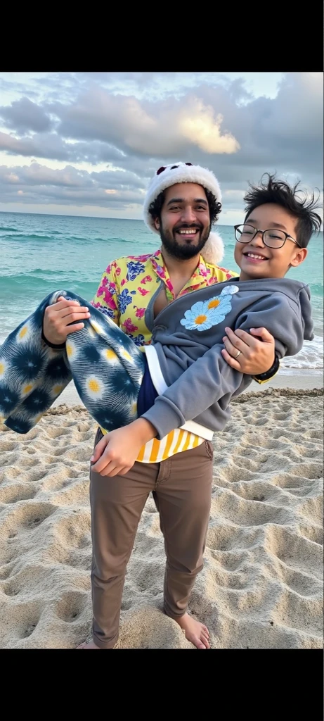 <lora:AuronPlay_v1-000009:1> rnply, masterpiece, best cinematic quality, photorealistic highly detailed 8k raw photo, volumetric lighting, volumetric shadows, portrait, man in swim trunks, Pretending to hug a teddy bear, random dynamic background