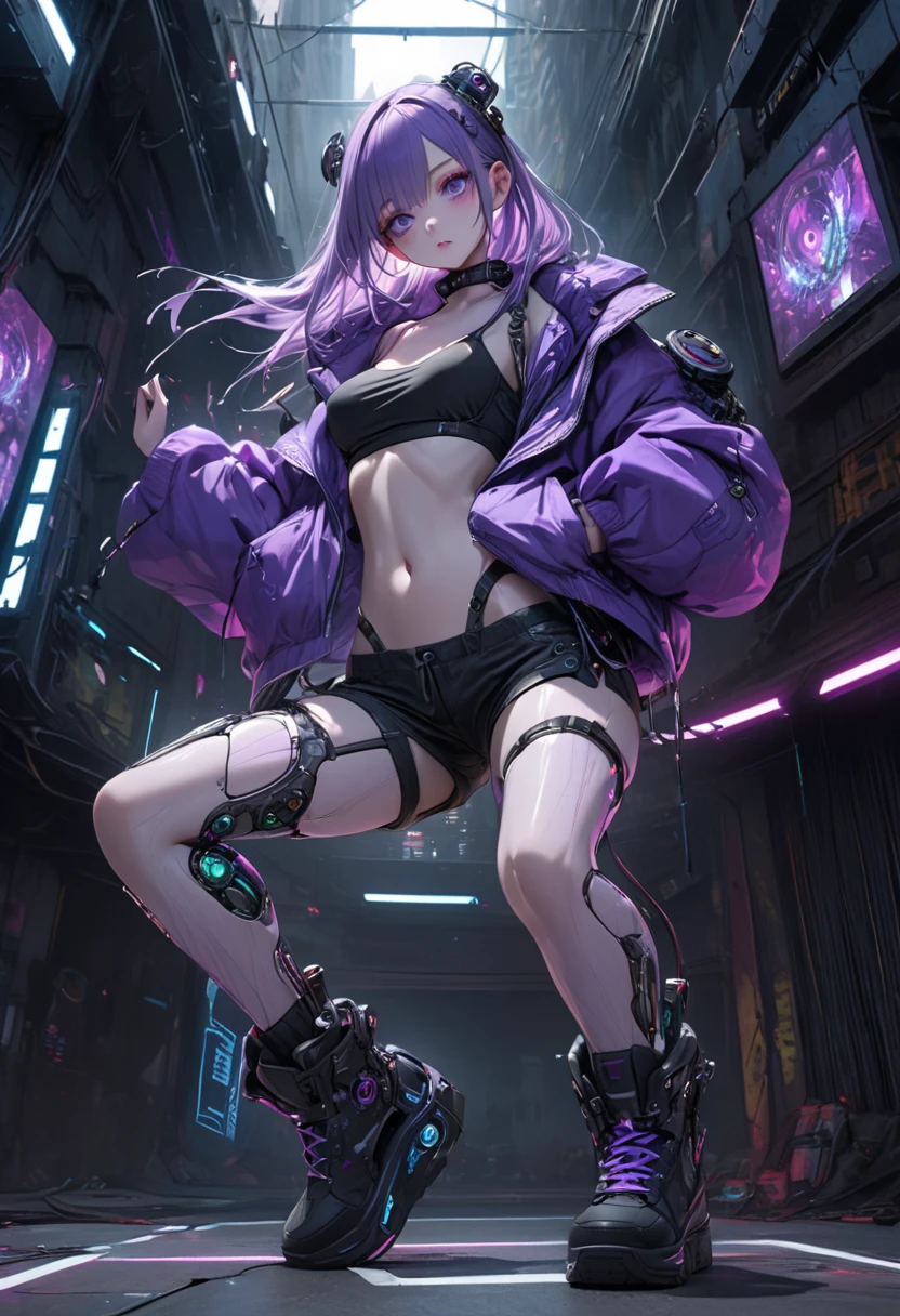 Anime girl sitting on a chair in a ruined building, Cyberpunk Femme Fatale, Cyberpunk Themed Art, Cyberpunk Anime Art, Cyberpunk anime girl, anime Cyberpunk Art, Cyberpunk dark fantasy art, female Cyberpunk anime girl, Cyberpunk Art style, Cyberpunk Girl, Seductive cyberpunk dark fantasy, Cyberpunk Girl, Cyberpunk Art, Cyberpunk 2000. Model Girl,Expression,Sexy thighs