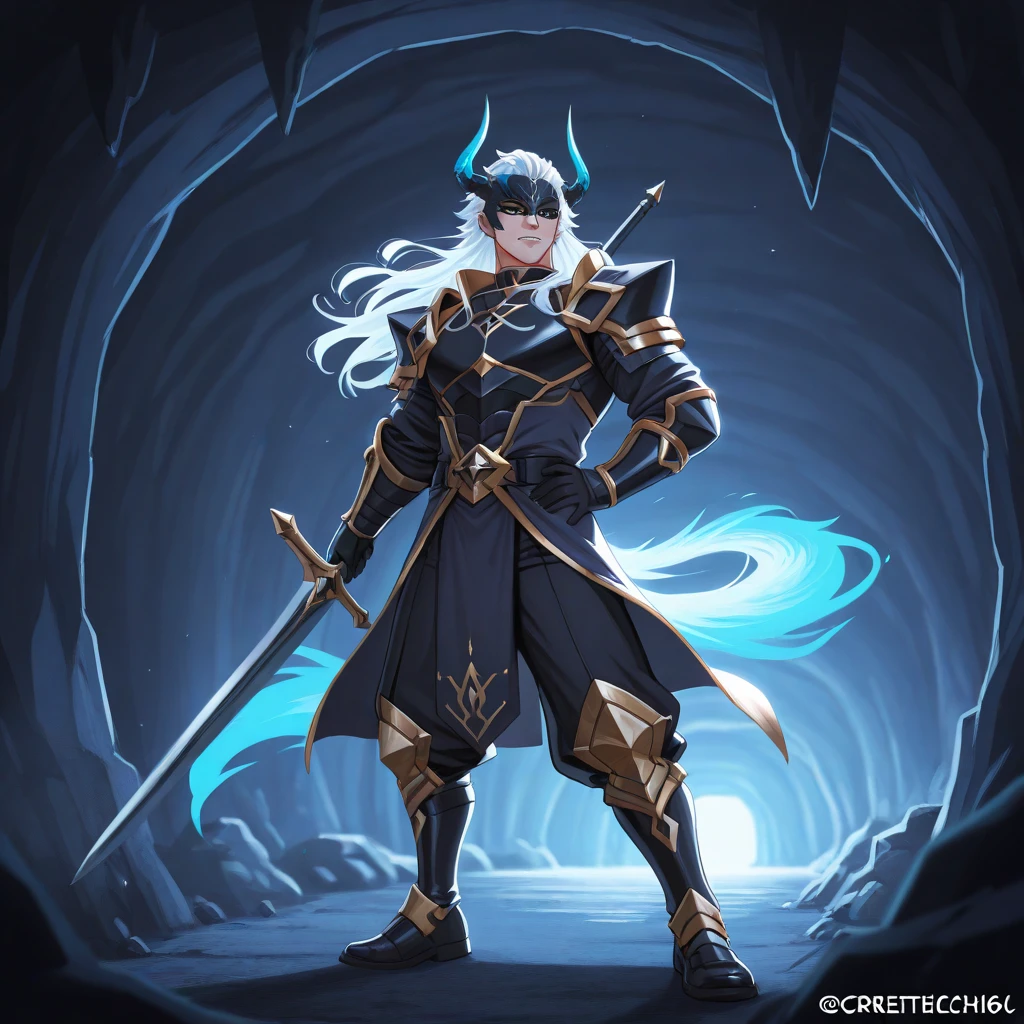 create a cave with a different brightness in the background