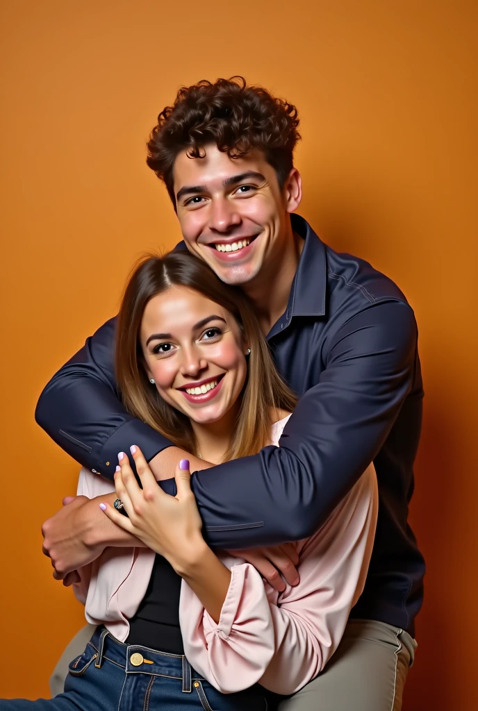 they are posing for a picture in their living room together, thomas danthony and malika favre, valentina remenar, album photo, very very low quality picture, taken in the early 2020s, ayanamikodon and irakli nadar, by Caro Niederer, arian mark, contest winner 2021