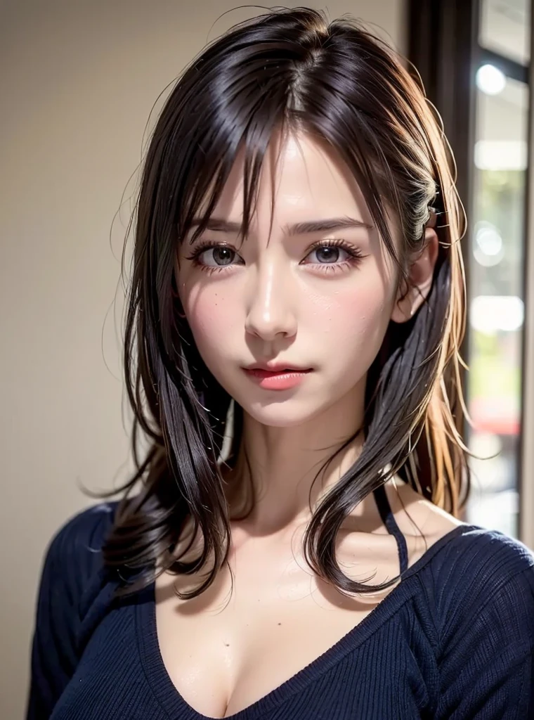 Photorealistic, high resolution (of an image),
Best quality ,
short hair ponytail,
shiny skin,
detailed beautiful eyes
cute eyes
Her face is Hashimoto Kanna.
Face like a K-pop idol
chuckle
Erotic naked beautiful woman.
Standing slender
wet (moist) body
Beautiful tits
huge breasts,
slender legs,
whole (body) full body,