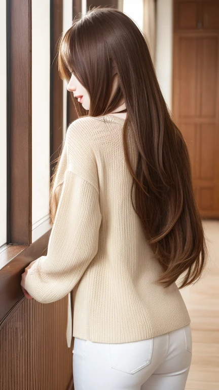 ((Two knee-length hair models standing side by side and posing the same:2.0 shots)) ((Both of them are in random poses that show as much of their back and hair as possible.:1.8)) ((Both of themBeautiful 24 year old hair model with long black hair, girl with super Very long hair that reaches down to the ankles, extremely Very long hair that reaches down to the ankles, Very long hair that reaches down to the ankles,Very long hair that reaches down to the ankles , Flowing Hair, very Very long hair that reaches down to the ankles, Very long hair that reaches down to the anklesgirl,Very long hair that reaches down to the ankles , flowing light brown hair, length Hair windy, Very long light brown hair, flowing light brown hair,Incredibly straight long-lasting hair, Abnormally long hair!!!! Her highest quality!!!! hair is long and straight., Very long light brown hair that reaches down to the ankles, highest quality light brown hair , , Highest quality long straightなVery long hair that reaches down to the ankles straight, beautiful, High quality hair, Very long hair that reaches down to the ankles and highest quality straight light brown hair, straight, highest quality light brown hair, Perfect silky straight hair of the highest quality, straight, highest quality light brown hair , lengthLight brown hair straight hair, length, Thick and voluminous light brown hair Her hair is long and straight, Very long light brown hair, Abnormally very ridiculously long light brown hair that lasts forever, Very long, straight, Light brown hair that reaches down to her ankles, Abnormally very long straight, beautiful hair of the highest quality, length Hair, length, straight light brown hair ,Extraordinarily very long light brown hair that lasts forever and free straight light brown hair , straight light brown hair)) (Both of them have perfect bangs..:1.3) (Japan's most sexy and beautiful 24-year-old beauty model) (Both of them look at the viewer with a very captivating expression...) ((highest quality)), ((masterpiece)), (Familiar) (Get used to it) Perfect Face (Both of themHer skin is a typical Japanese skin color. And very detailed) (Both of themBig breasts:1.3) (Both of them She is wearing a beautiful shiny white camisole.) (Both of them She has a beautiful face and a typical Japanese figure...., Narrow eyes) (Both of them She has perfect beautiful and sexy makeup and face Lipstick is light red A solid eyeliner) ((Rich 1.4)) (Very detailed)